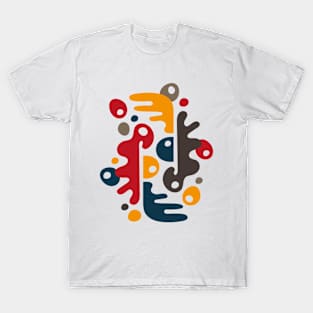 Flock of Birds Pop Abstract T-Shirt